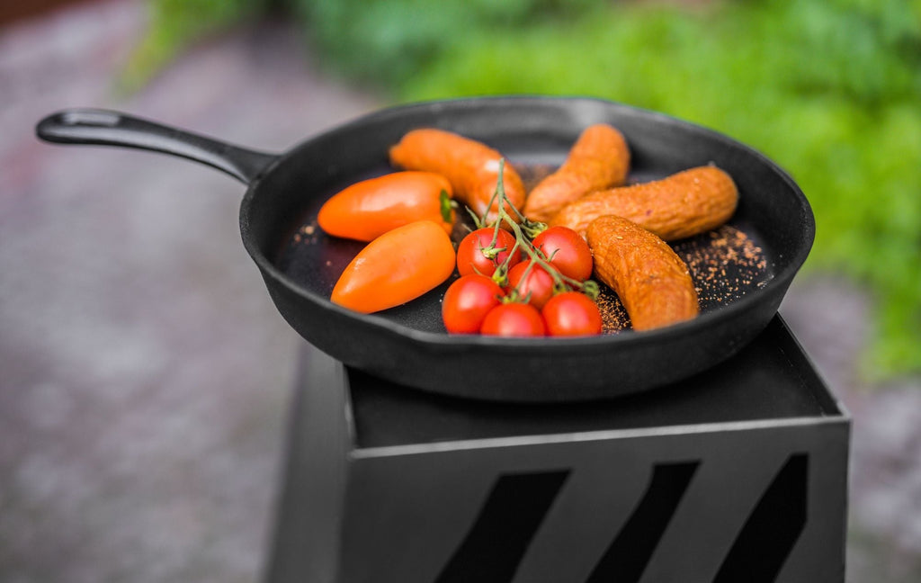 Gartenkamin aus Naturstahl – 108 cm , Handgefertigt , Gartenkamin NRW